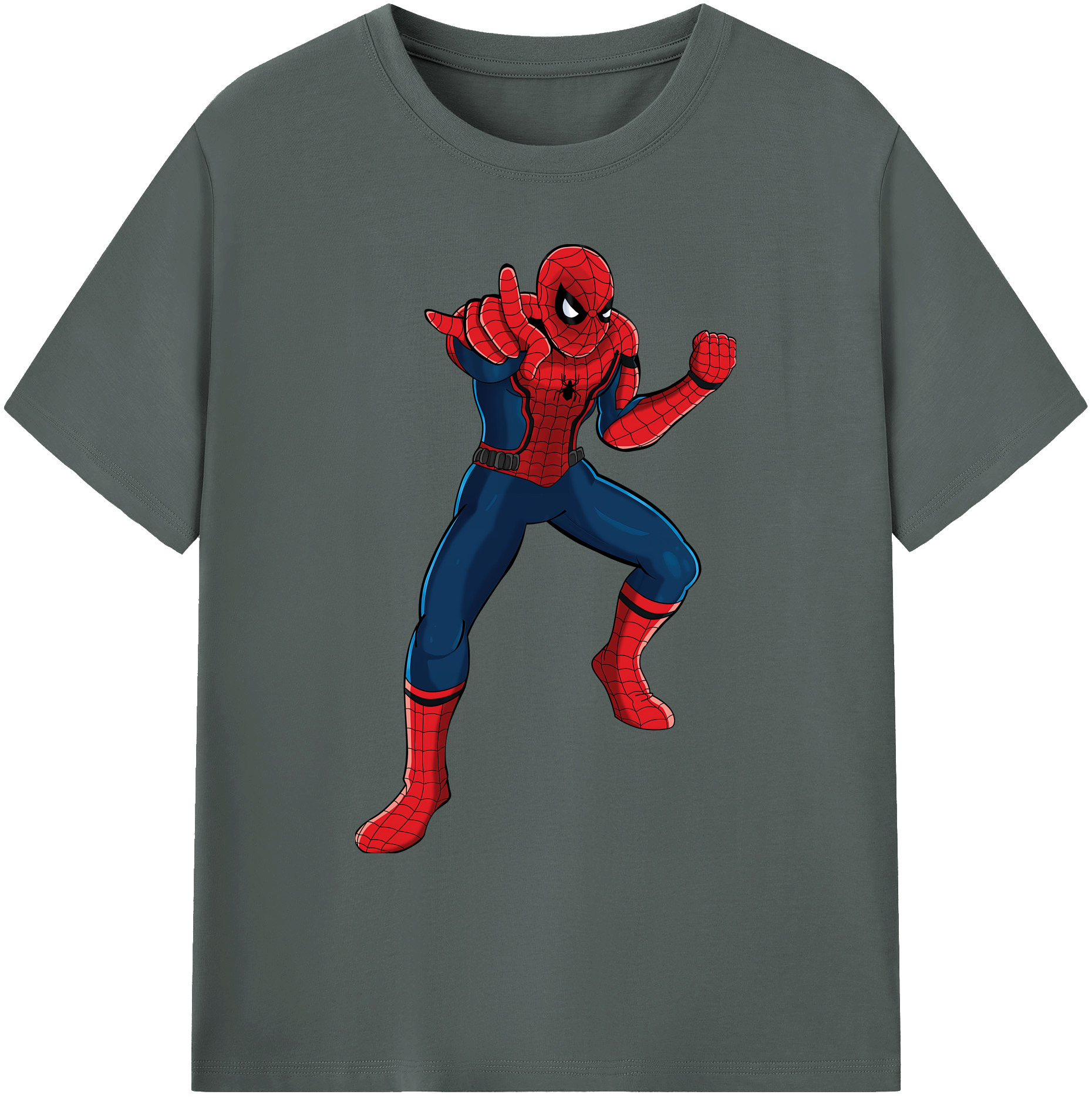 （画像用） Spider Man スパイダーマン 綿100％ メンズ半袖Tシャツ｜肌触りやわらか＆通気性